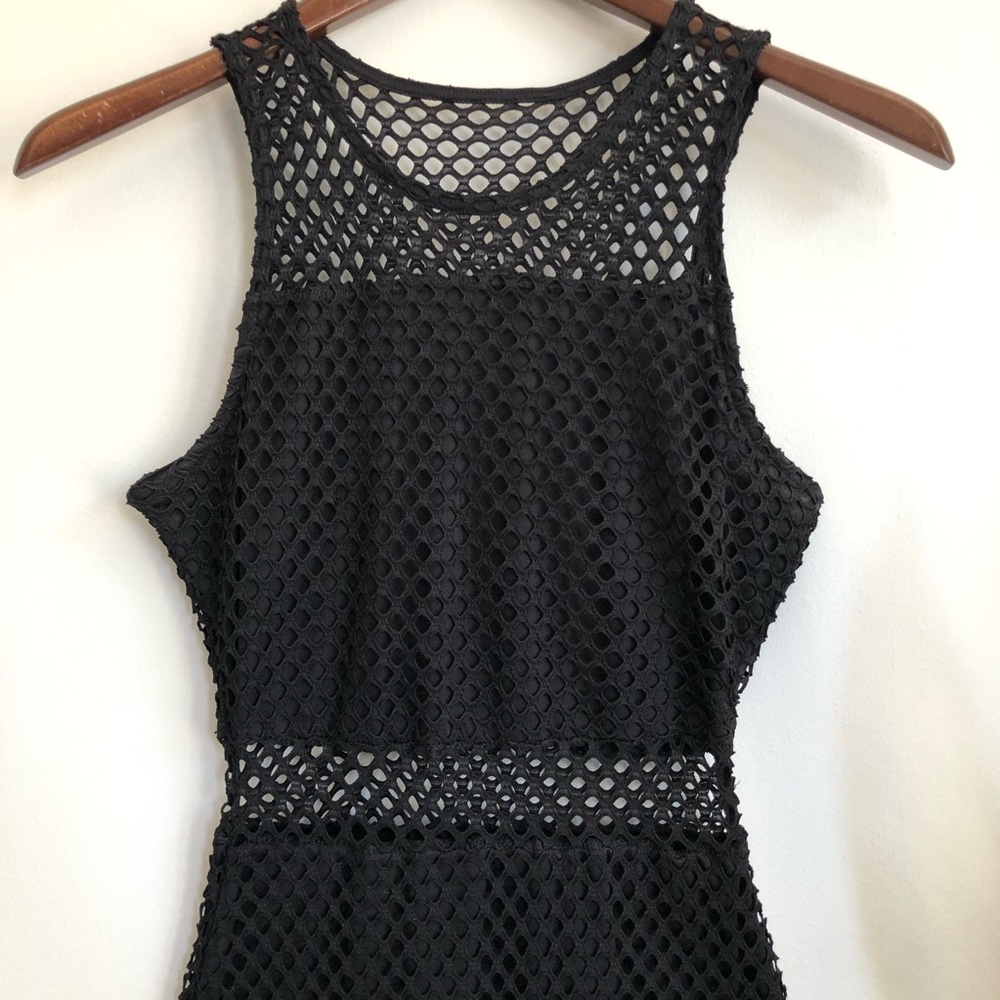 Netted Mini Dress LBD - Picture 5 of 8